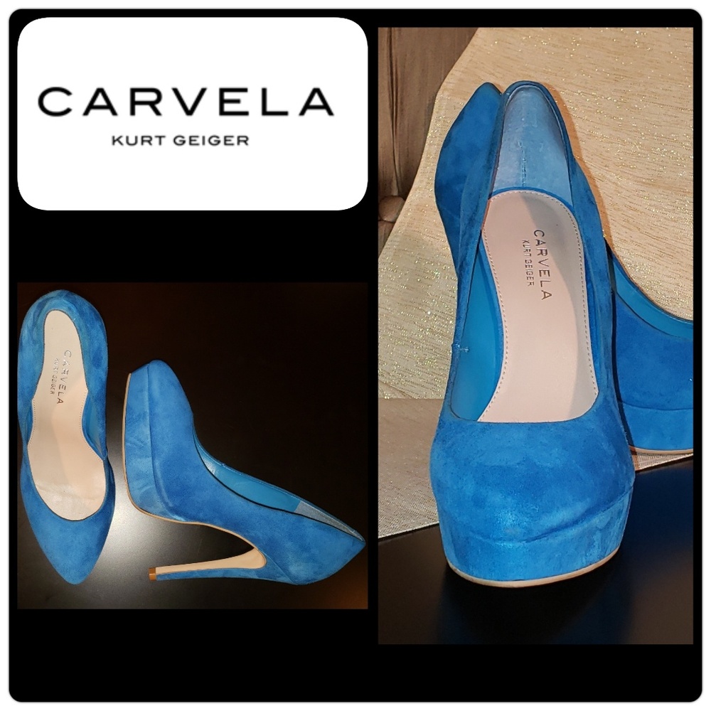Carvela Kurt Geiger Suede Platform Pumps